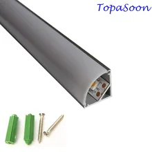 5 20PCS 0 5m length led profile corner profile aluminum channel housing Item No LA