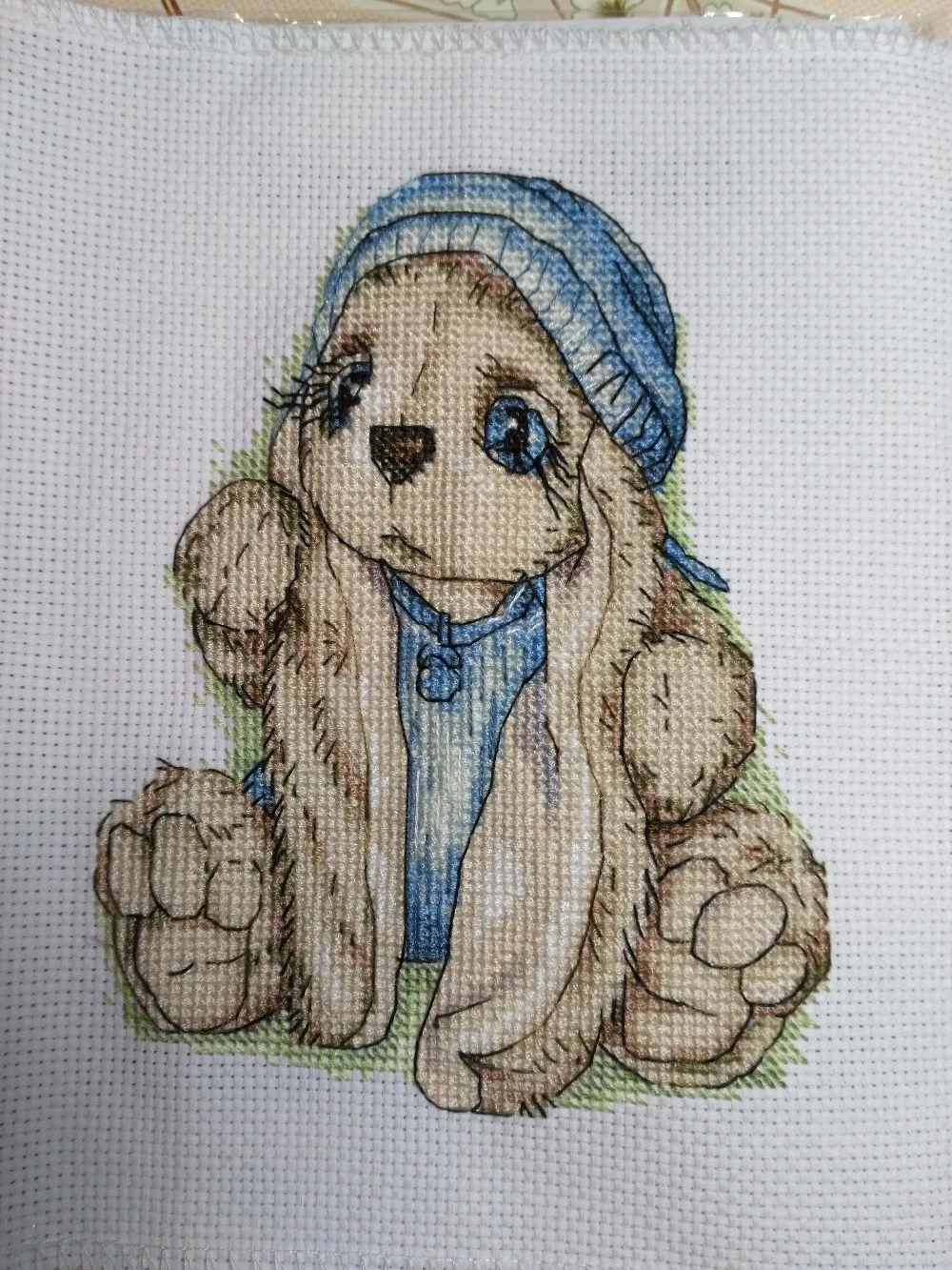 

oneroom The mini rabbit cross stitch kit bunny aida 14ct 11ct count printed canvas stitches embroidery DIY handmade needlework