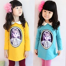 Z children with girls long-sleeved cartoon T-shirt girl render unlined upper garment jacket lapels new F B725 2016 during