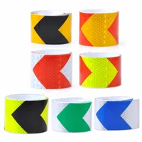 Night Reflective Safety Warning Conspicuity Tape Strip Arrow Sticker car styling car styling 2