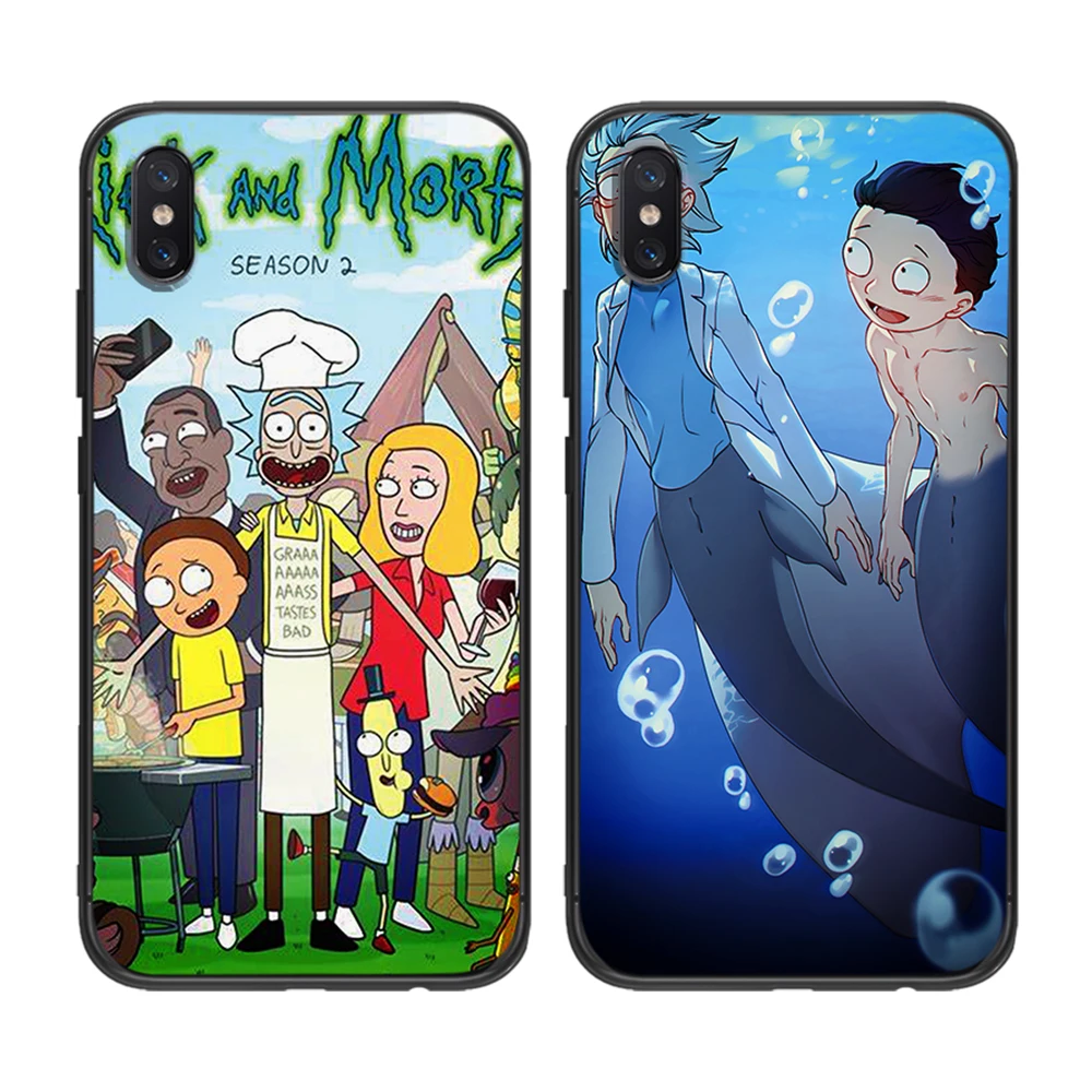 Мягкий ТПУ чехол Rick and Morty для Xiaomi Redmi Mi6 8 9 A1 A2 F1 Plus 5/5 M8 Lite силиконовый задней панели