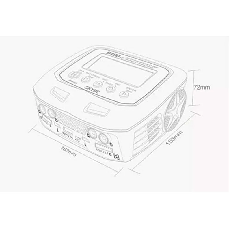 Goolsky SKYRC D100 V2 100 Вт AC/DC двойное зарядное устройство Dis источник питания для LiPo LiHV LiIon