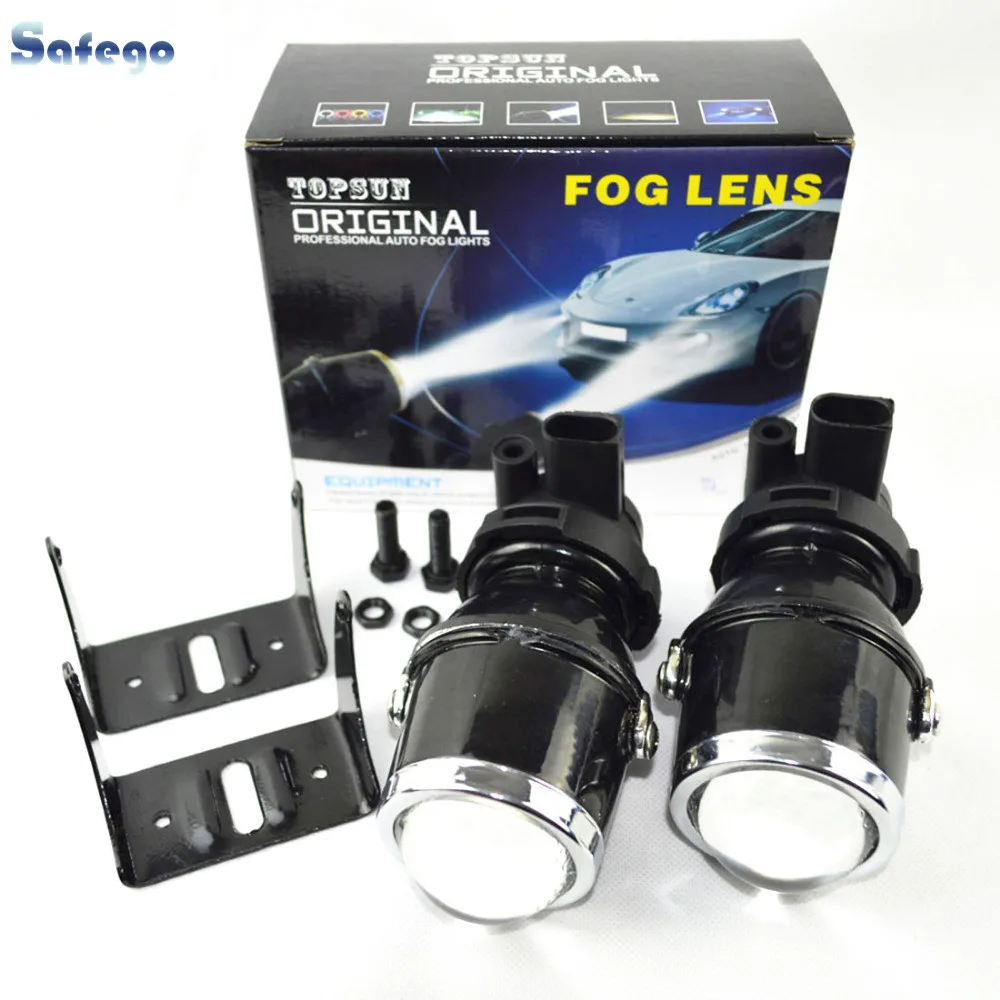 

1pair 12V/35W 4300K car auto fog hid xenon projector lens H3 light fog light 1.8inch xenon fog projector lens