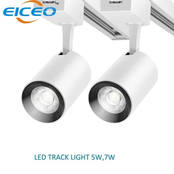 

2018 New LED Track Light Spotlights 5W 2pcs/lot High Brightness SMD Chips Aluminum Ceing Rail Track Light Replace Halogen Lamps