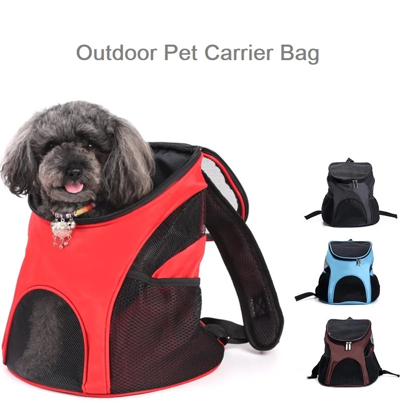 

Outdoor Pet Dog Carrier Bag Double Shoulder Portable Travel Backpack Mesh Cat Bags Kitten Puppy Hiking Supplies