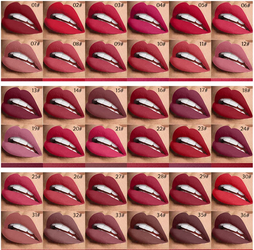 

Wholesale 24 PCS/Set 42 Color Moisturizer Matte Lipstick Waterproof Lipgloss Long Lasting Lipsticks for Women Lip Makeup Tools