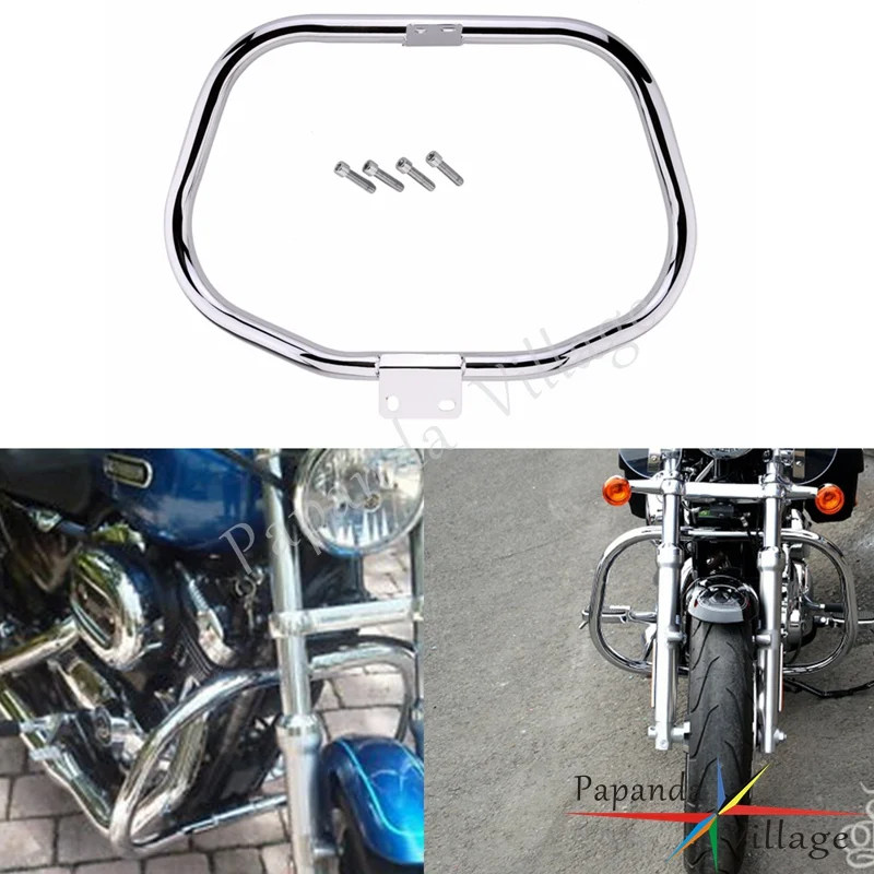 

Steel Chrome 1.25" Highway Crash Bar 32mm Engine Guard Protection for Harley Sportster 883 1200 2004-Later Motorbike Accessories