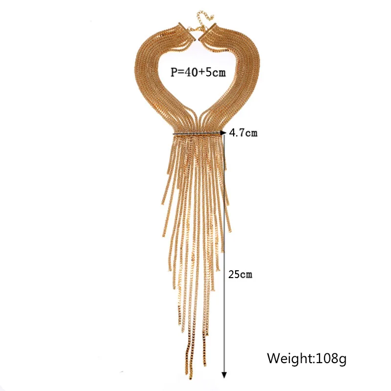 Чокер, посеребренный воротник, этническое массивное женское богемное ожерелье, мощные богемные длинные кисточки, цепочка, макси модное ожерелье, ювелирное изделие