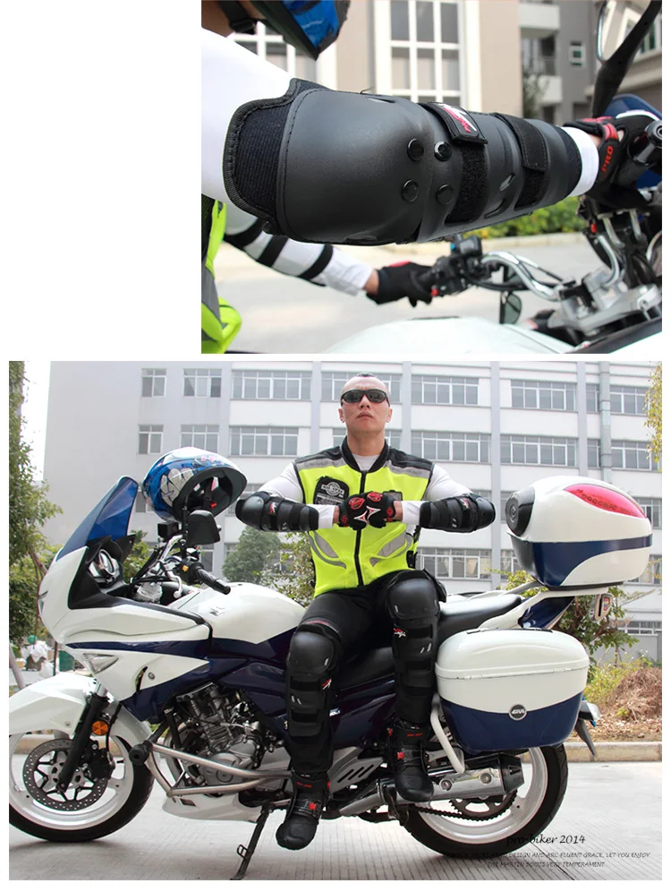 PRO-BIKER мотоциклетные наколенники для мотогонок защитные шестеренки наколенники для езды по пересеченной местности мотоциклетные наколенники с налокотниками