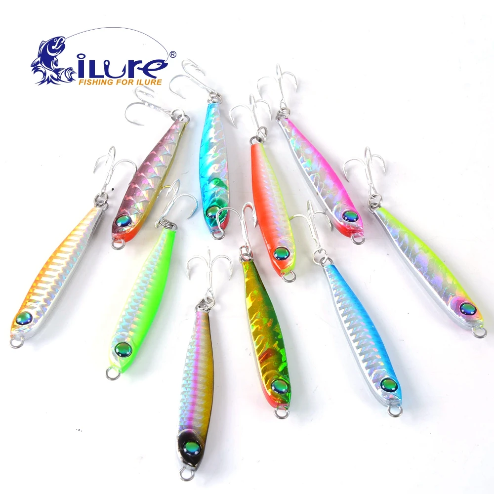 Metal Lure Fishing Bait 33g Lead fish Metal Jig Fishing Lure  hook Paillette Knife Wobbler Artificial Hard Bait Jigging Lure
