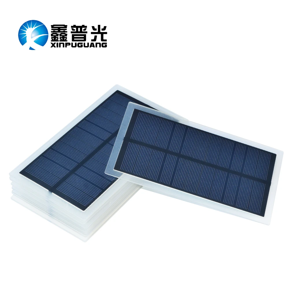 

Xinpuguang 10pcs 1.75W 6V Solar Panel PET Laminated Monocrystalline Silicon Solar Cell for Solar Folding Bag Light Toys