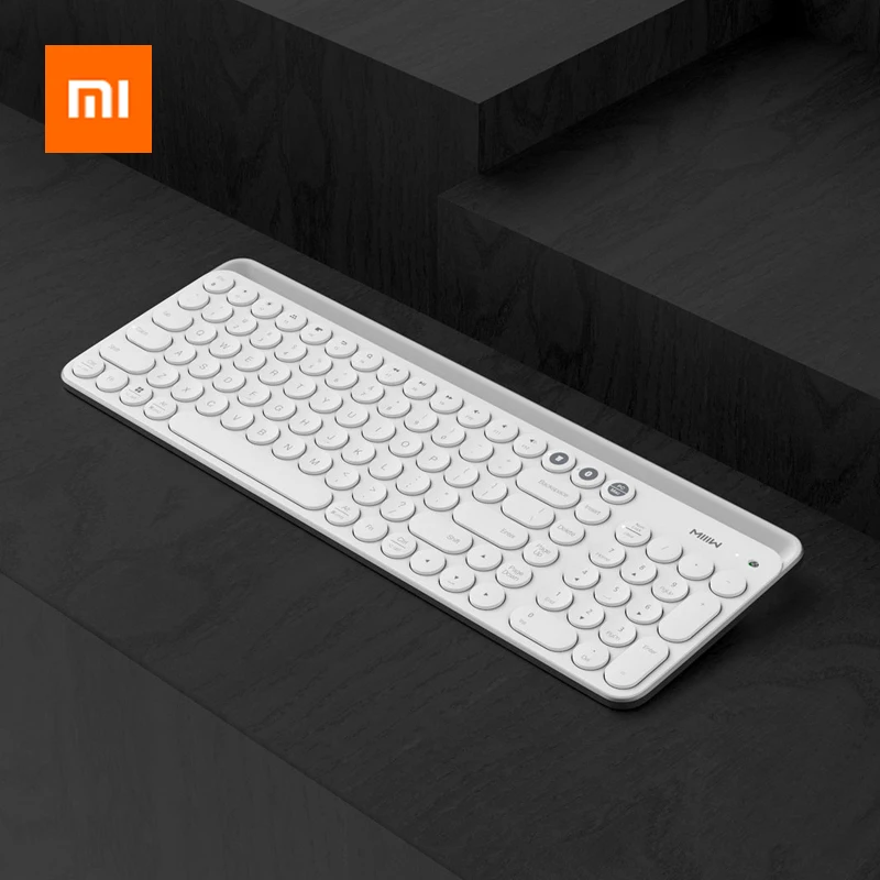 Xiaomi Miiiw 2,4G Беспроводная клавиатура 102 клавиш полноразмерная Bluetooth клавиатура для рабочего стола/ноутбука/компьютера/планшета/телефонов/iPad/iPhone