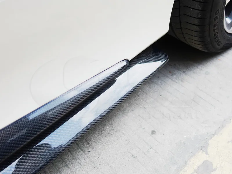 2015-2017 Mercedes Benz C217 S63 Coupe OEM Style Side Skirts Addon CF (17)