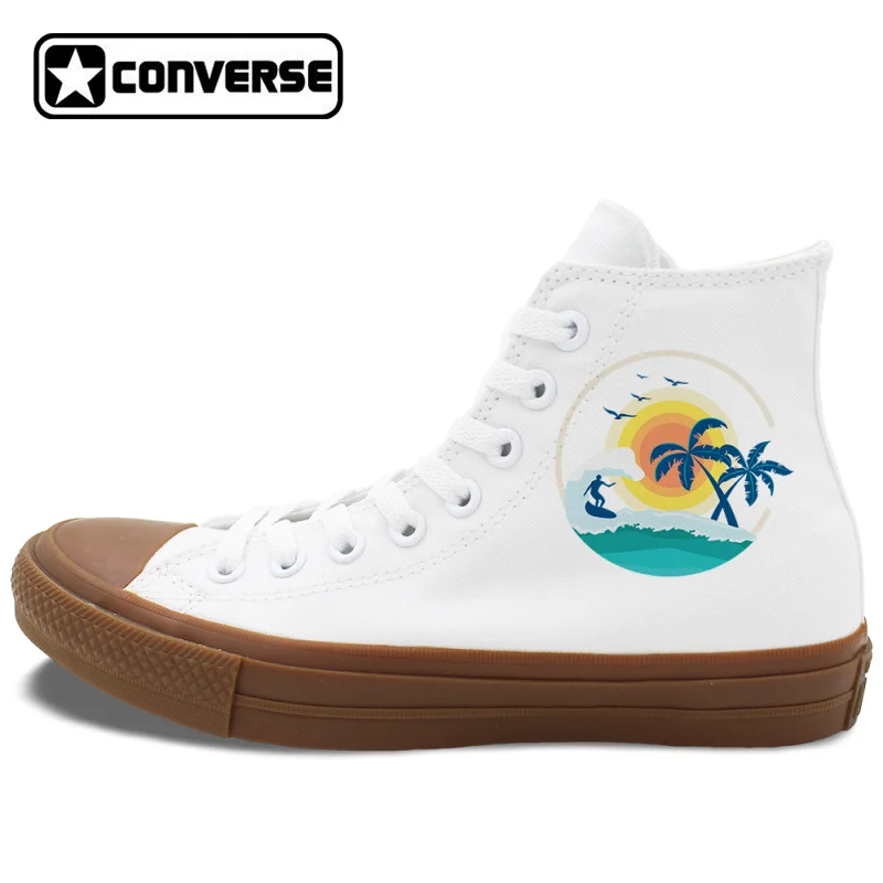 Prix pour Unisexe Toile Baskets Converse Chuck Taylor II Conception Originale D'été Style De Noix De Coco Palm Tree Beach Blanc High Top Chaussures Prix pour Unisexe Toile Baskets Converse Chuck Taylor II Conception Originale D'été Style De Noix De Coco Palm Tree Beach Blanc High Top Chaussures