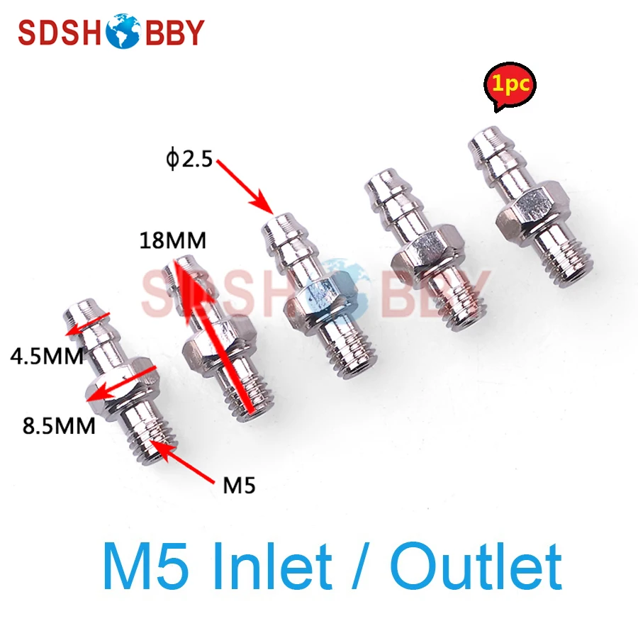 

Aluminum Alloy Water Cooling Inlet / Outlet M5 for RC Boat