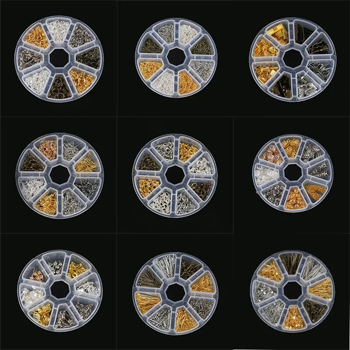 1  Hand Made Jewelry Accessories Single Ring T Pin Chain Lobster Buckle Ear Hook For Earrings Necklace Bracelet Diy Jewelry Marking