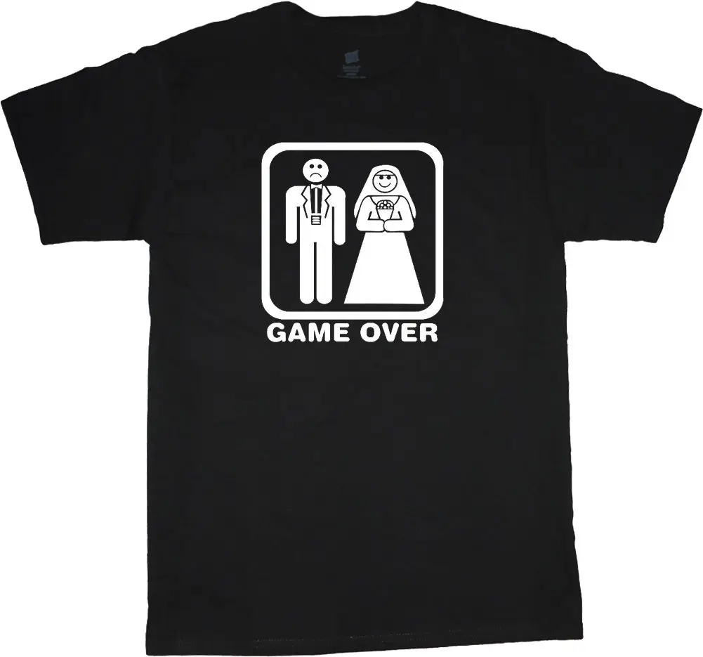 Big and tall shirts for men game over funny wedding gift tee shirt tuxedo tee 2019 fashion t shirt free shipping cheap tee Big and tall shirts for men game over funny wedding gift tee shirt tuxedo tee 2019 fashion t shirt free shipping cheap tee