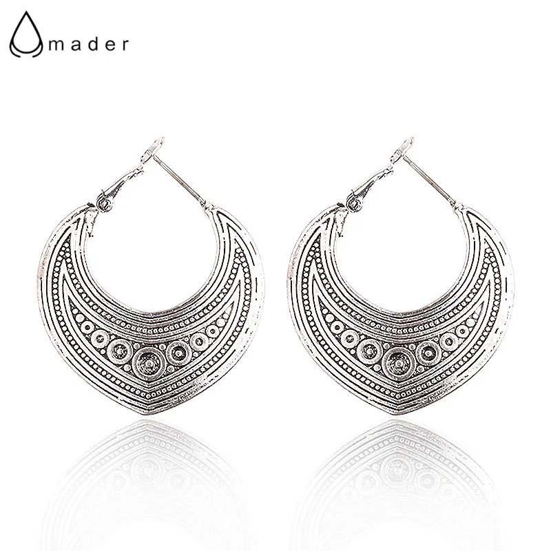 

Amader 2Color Thai Silver Ethnic Style Women Drop Earrings Tribal Patterns Boho Dangle Earrings Brinco Earrings For Women HQE277