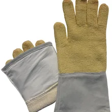 Арамидное волокно и Корова спилок 350 градусов термостойкие рабочие перчатки