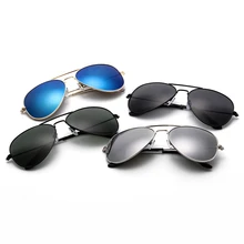 Vintage piloto óculos de sol feminino designer de marca 3025 espelho óculos de sol para mulher aviador oculos de sol feminino