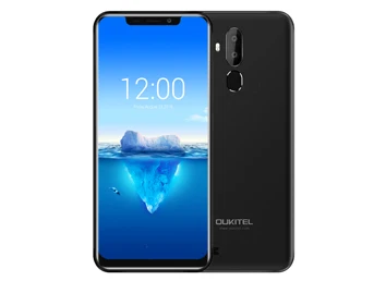 OUKITEL C12 Face ID 6,1" 19:9 смартфон с отпечатком пальца Android 8,1 мобильный телефон MTK6580 четырехъядерный 2 Гб ОЗУ 16 Гб ПЗУ 3300 мАч разблокировка