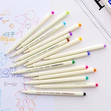 10/15 цветов 0,38 мм Fineliner ручки тонкие ничья точки маркером чернила на водной основе дизайн Multicolours Графический принадлежности для рисования