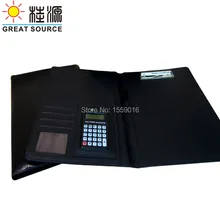 Кожаная многофункциональная папка с набором А4 с калькулятор для офиса