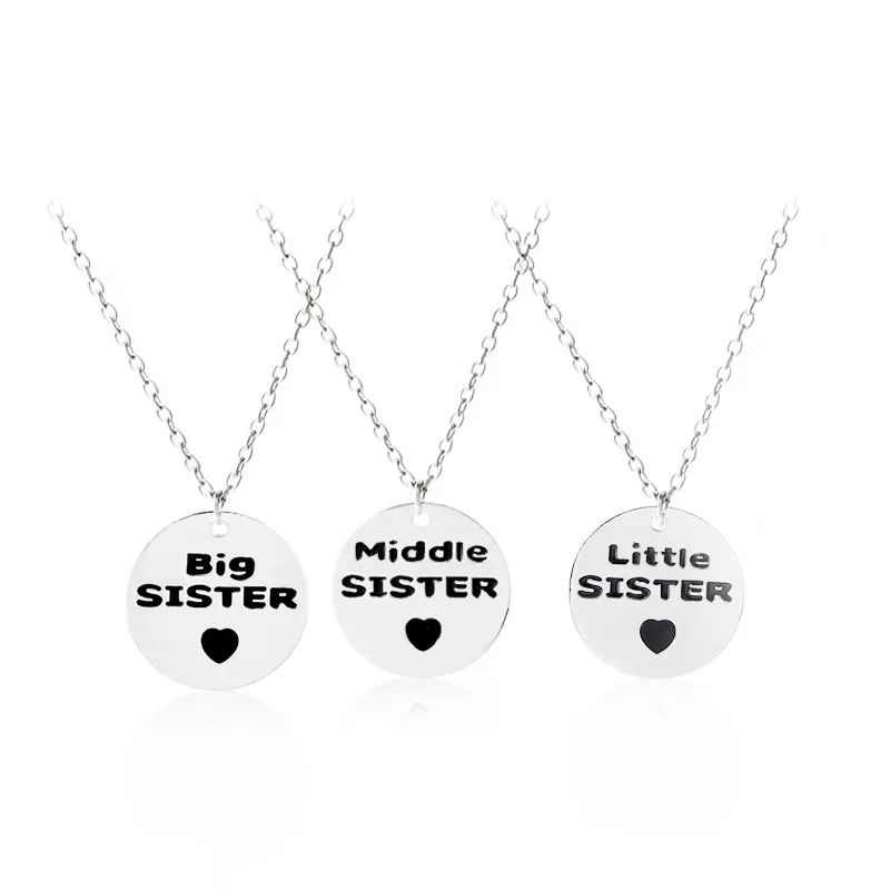

New Pattern Ornaments Big Middle Little Letter Pendeloque Cut colar jewelry choker boho necklace bijoux femme BV098 shouzh