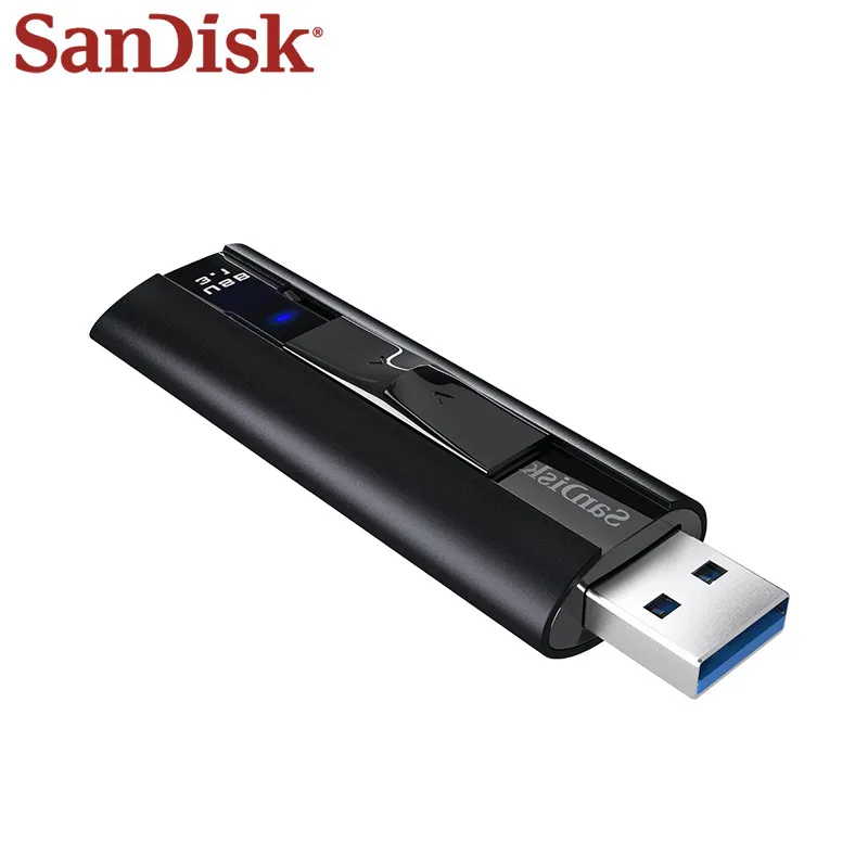 SanDisk USB Flash Drive Extreme PRO de estado sólido USB 3,1 de 128GB 256GB Pen Drive hasta 420 MB/S Original pendrive Z880 Usb Stick - 1