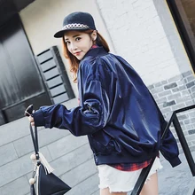 2017 New Spring Autumn Women’s Jacket Loose Long-sleeved Comfortable Outerwear V-collar Baseball Clothing YAGENZ New Autumn Tide