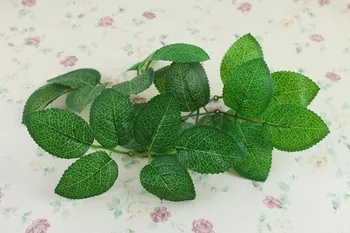 

10Pcs Artificial Silk Green Rose Leaf Leaves For Handwork Accessories Wedding Bouquet Decoration Artificial Silk Green Leaf Rose