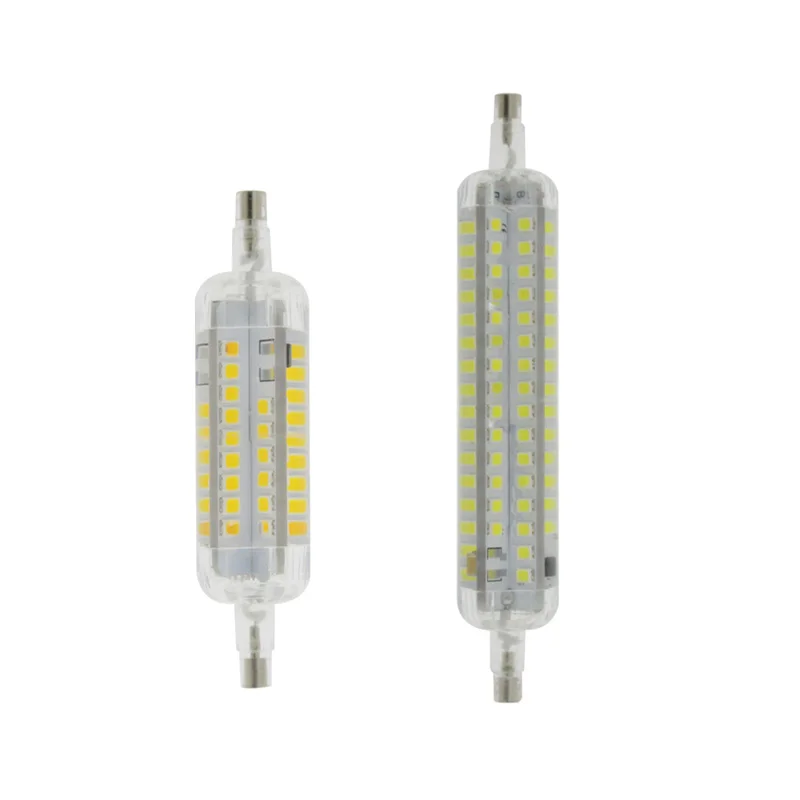 Новый силиконовый R7S светодиодный светильник 7 Вт 15 2835SMD 78 мм 118 электрическая