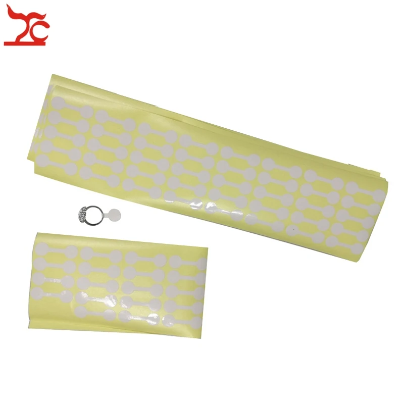 

Wholesale 1000Pcs Fashion Paper Jewelry Tag Round White Jewelry Display Price Tag Self-Sticker Paper Ring Jewelry Tags Label