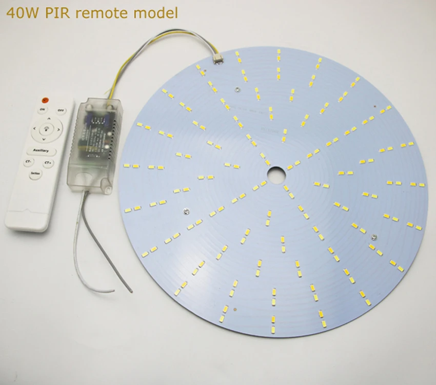Бренд PRODEM 30 Вт 40 Вт PIR пульт дистанционного управления светодиодный потолочный светильник DIY наборы инфракрасный датчик круглая Светодиодная панель 220 в 230 В 25 см 30 см WWCW