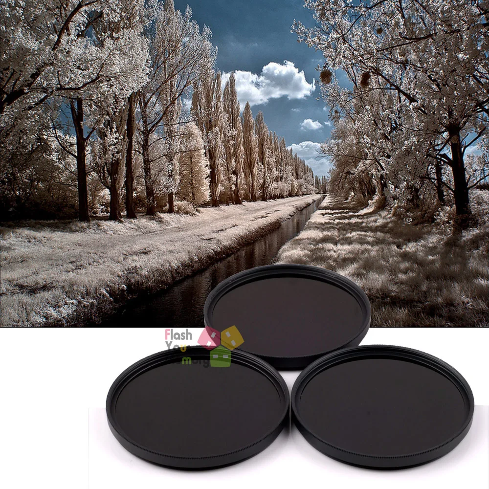 67mm 720nm+760nm+950nm Infrared IR Optical Grade Filter for Canon Nikon