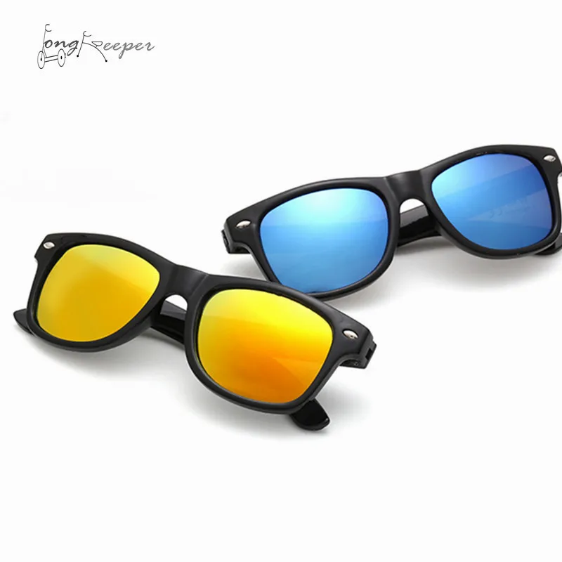 LongKeeper Hot Children Sunglasses Kids Boy Girl Sports Sun Glasses PC Frame Cute Cool Biking Cycling Goggles UV400 Protection