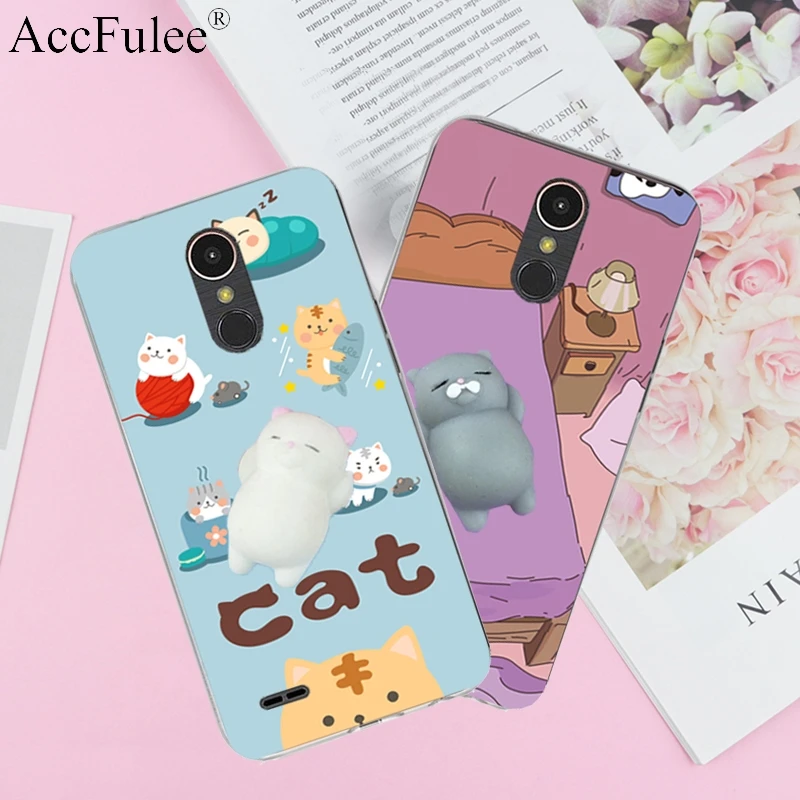 

Squishy Funny Cat Case For LG K7 K8 K10 K4 2017 X230 K8 2017 X300 K10 2017 X400 Euro Version Xpower Pappy Cartoon TPU Cover