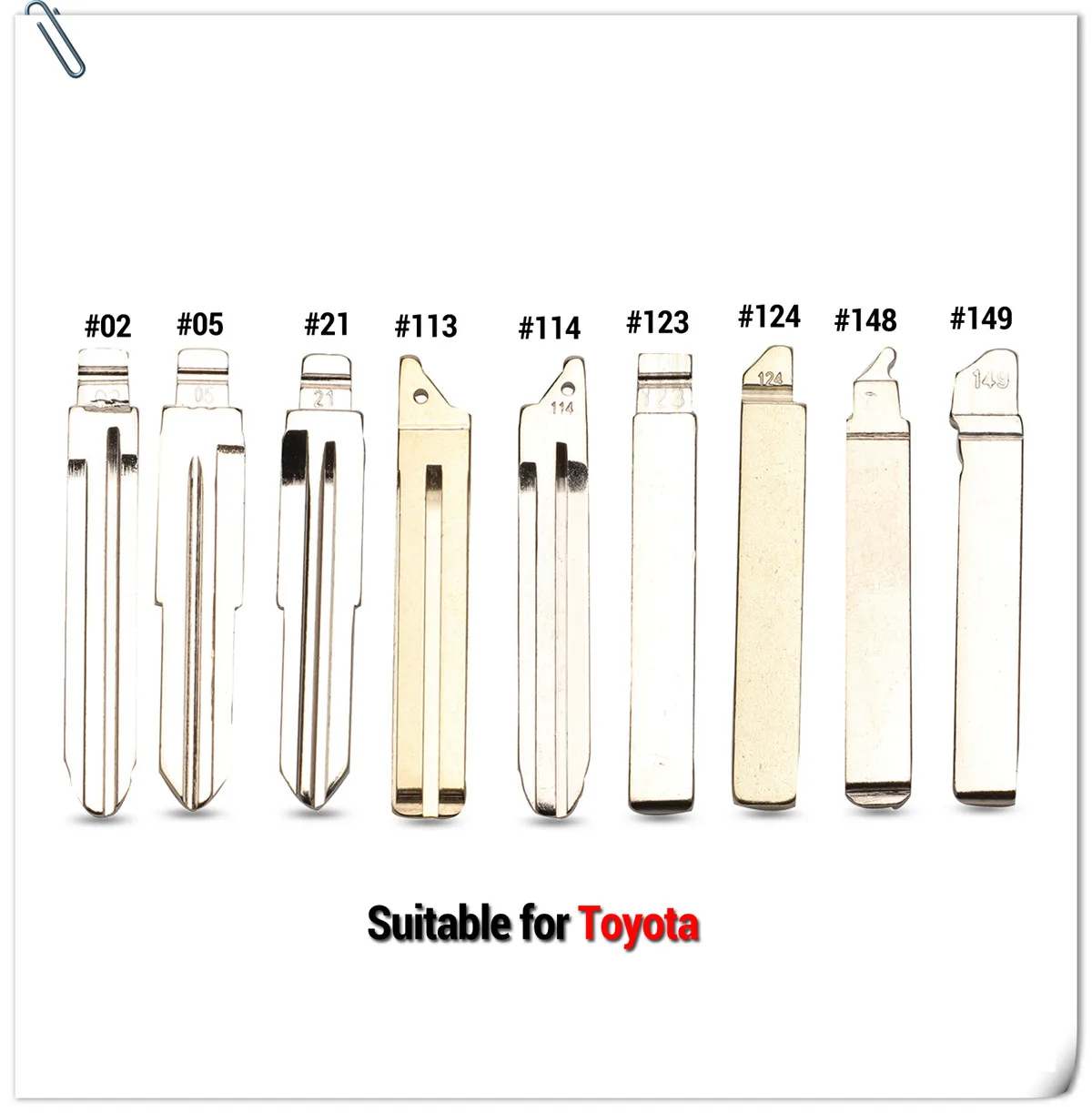 Keyforkess 15pcs No.02 05 21 113 114 123 124 148 149 # TOY43 A Distanza di Vibrazione Stelo della Chiave per Toyota camry Corolla Highlander Vios Scion - HTB1.lhfba5s3KVjSZFNq6AD3FXaS