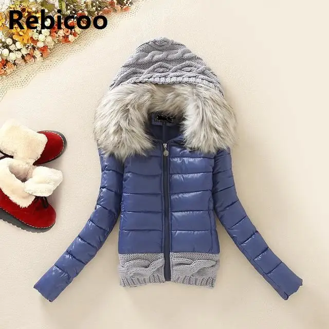 New Arrivals 2018 Winter Jacket Women Fashion Slim Big Fur Collar Warmth Outdoor Casual Coat warm