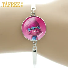 TAFREE, новинка, милый чехол с рисунком из мультфильма для троллей, браслет, уродливая фея, маковая ветвь, Biggie, для женщин, девочек, ювелирные изделия, подарки для детей, CT02