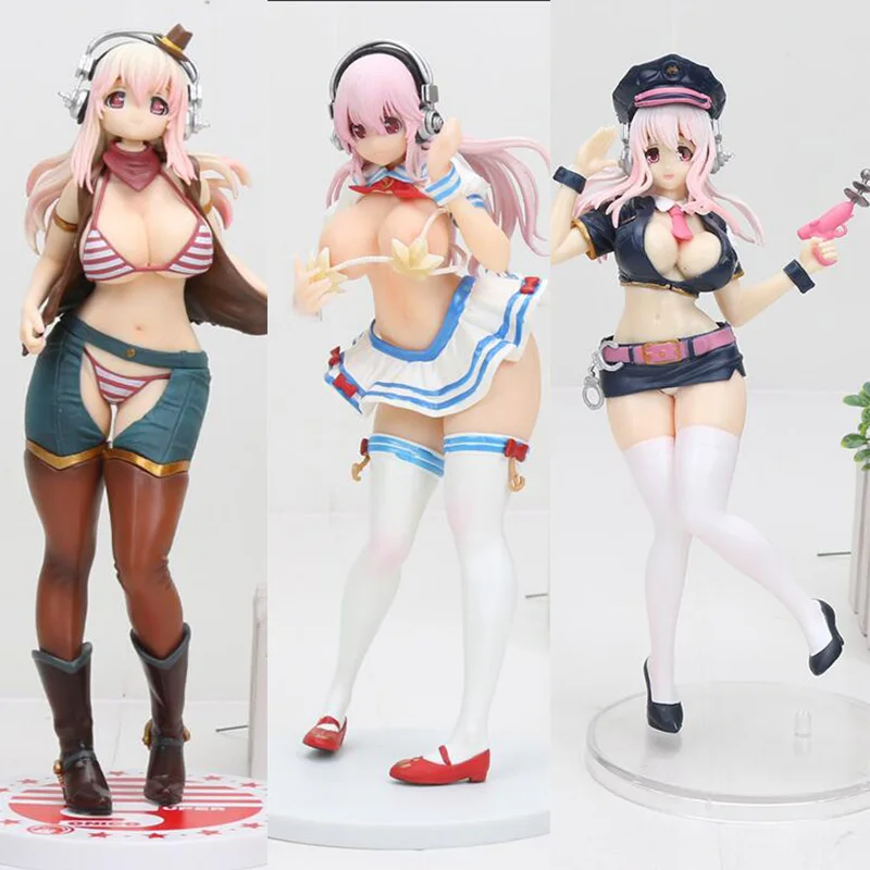 Аниме supersonico экшн фигурка школьная униформа для девушек Супер купальный костюм