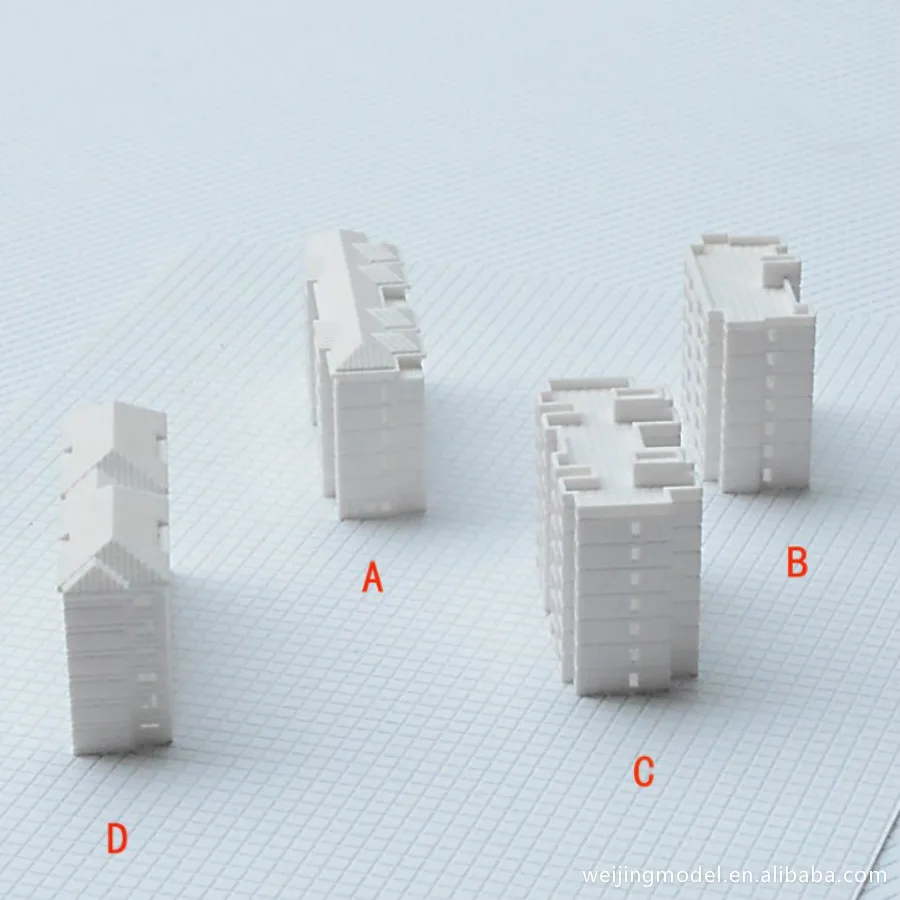 1/500 DIY строительный песочный стол Модель Материал жилой район высотное жилое здание модель полупрозрачное планировочное здание