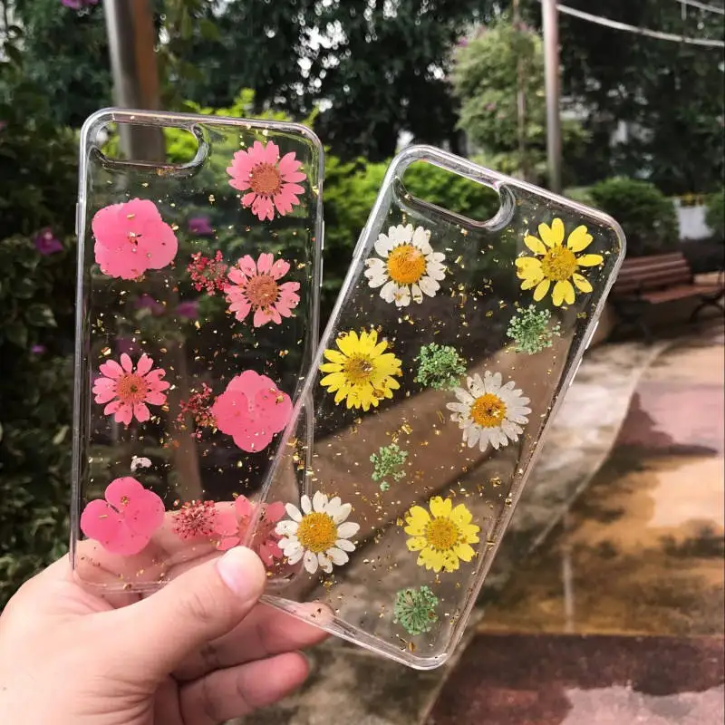 

Small Daisy Everlasting Flower Clover For Iphone 6 6S 7 8plus X Xs Xr Xsmax Soft Shell Phone Case
