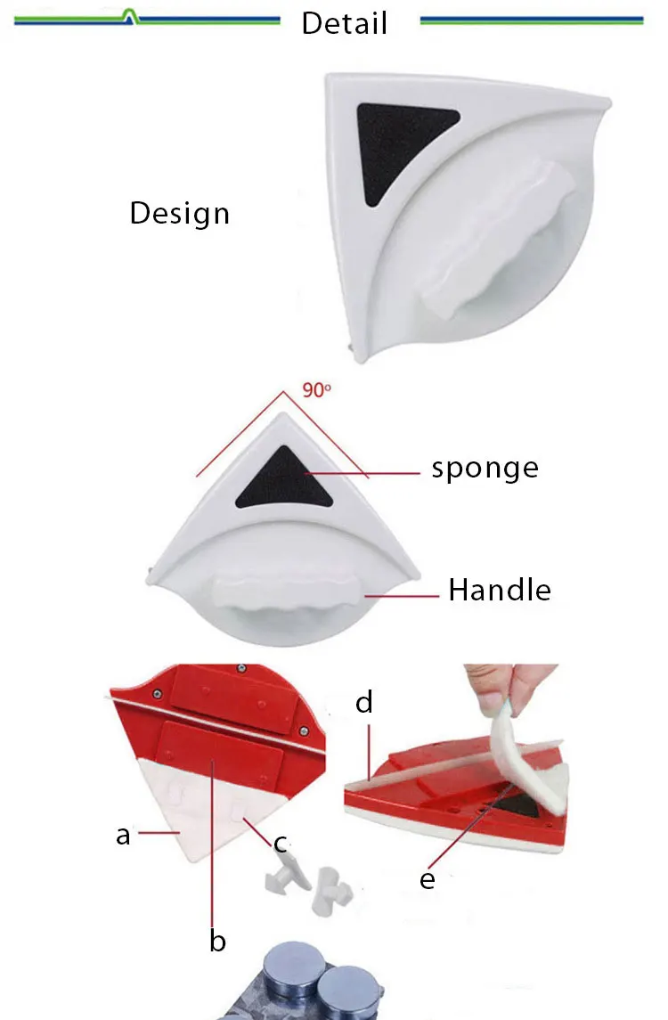 Мульти-функциональный магнитный очиститель окон двойной полый двухсторонний стеклянный оконный Чистящая щетка Инструменты для мойки окон