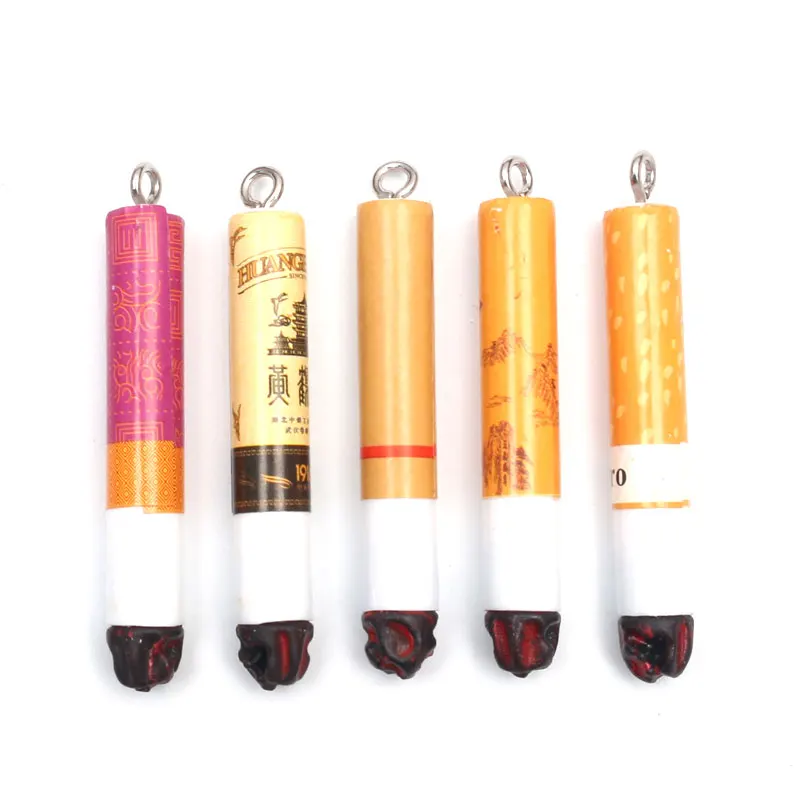 

10Pcs Simulated Resin Cigarette Decoration Crafts Flatback Cabochon Embellishments For Scrapbooking Kawaii Cute Diy Accessories