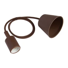 10 шт./лот E27 Люстра светильник Подвесной Линии Красочные Силиконовой Резины Потолок Vintage Подвесной Светильник Держатель лампы с цоколем E27