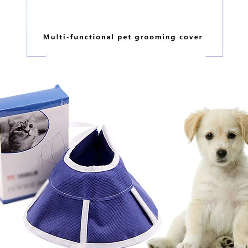 

TPFOCUS Non-woven Cone Protective Collar Adjustable Big Small Dog Harnesses for Pet Dogs Cats Wound Healing Protection Cover