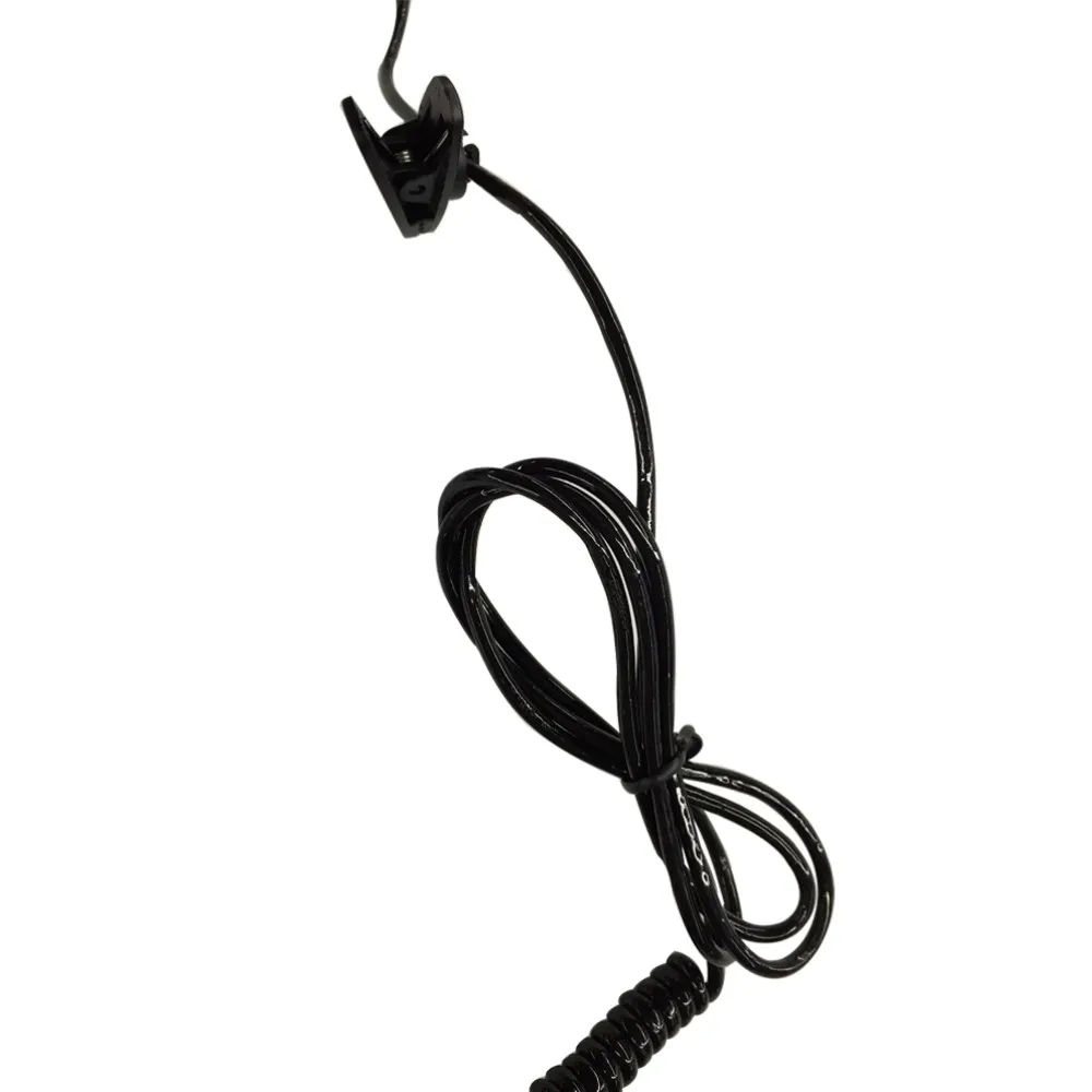 4-pin RJ11 Crystal Head Telephone Monaural Headset MIC Phone Prevent Noise Black Earpiece (5)