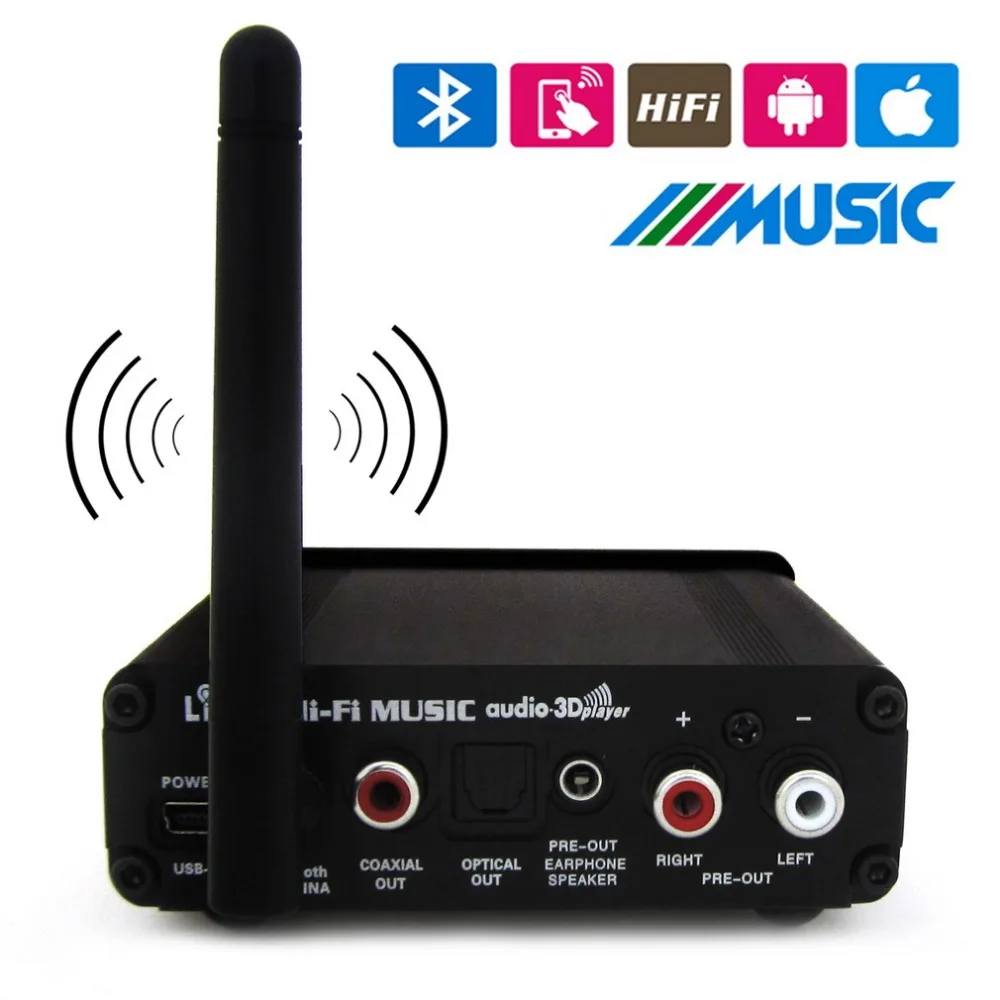 Bluetooth Digital Amplifier Optical Fiber Coaxial 5.1 HiFi Audio Stereo Music MP3 Sound Home