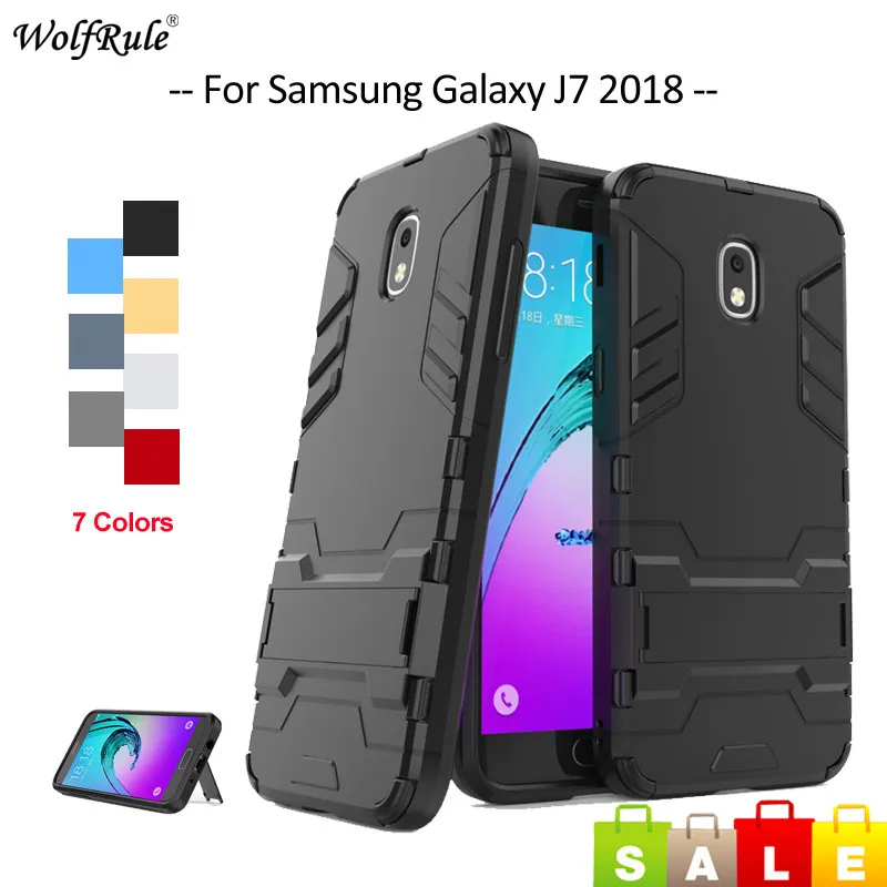Чехол для Samsung Galaxy J7 2018 чехол телефона из ТПУ и ПК J737 5 5'' | Мобильные телефоны